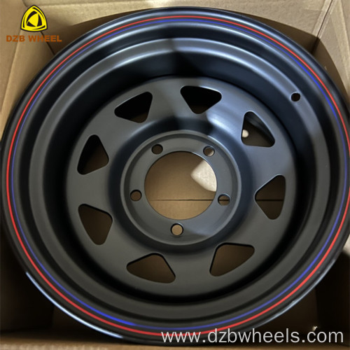 16 Inch Black Steel Wheel 5x114.3 Wheel Rim